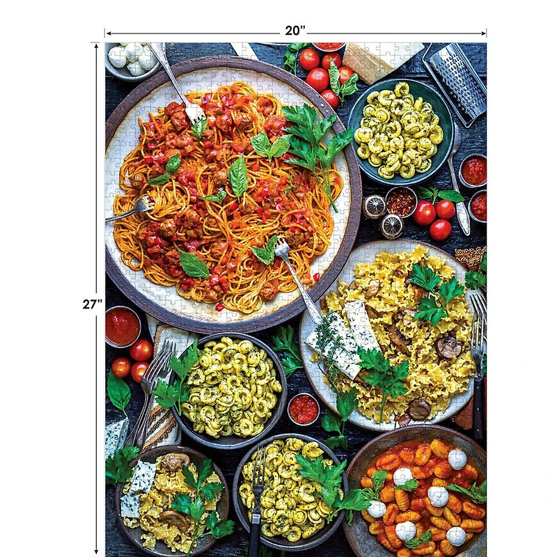 Cra-Z-Art - Dennis Prescott 1000pc Puzzle Assortment - Pasta Goodness