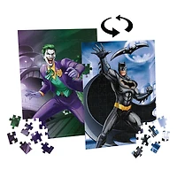 Batman, Puzzle 2 en 1 double face de 100 pièces, Joker, DC Comics, films d'action, puzzles pour enfants, jouets Batman