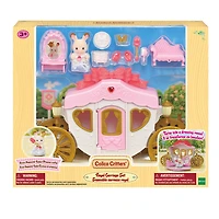 Calico Critters Royal Carriage Set, ensemble de jeu pour maison de poupée avec véhicule et accessoires