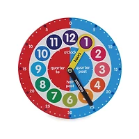 Early Learning Centre Teaching Clock - Édition anglaise - Notre exclusivité