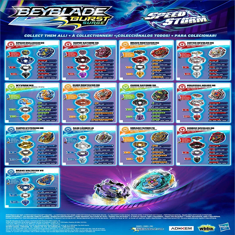 Beyblade Burst Surge, Toupie de compétition Speedstorm Spear Dullahan D6