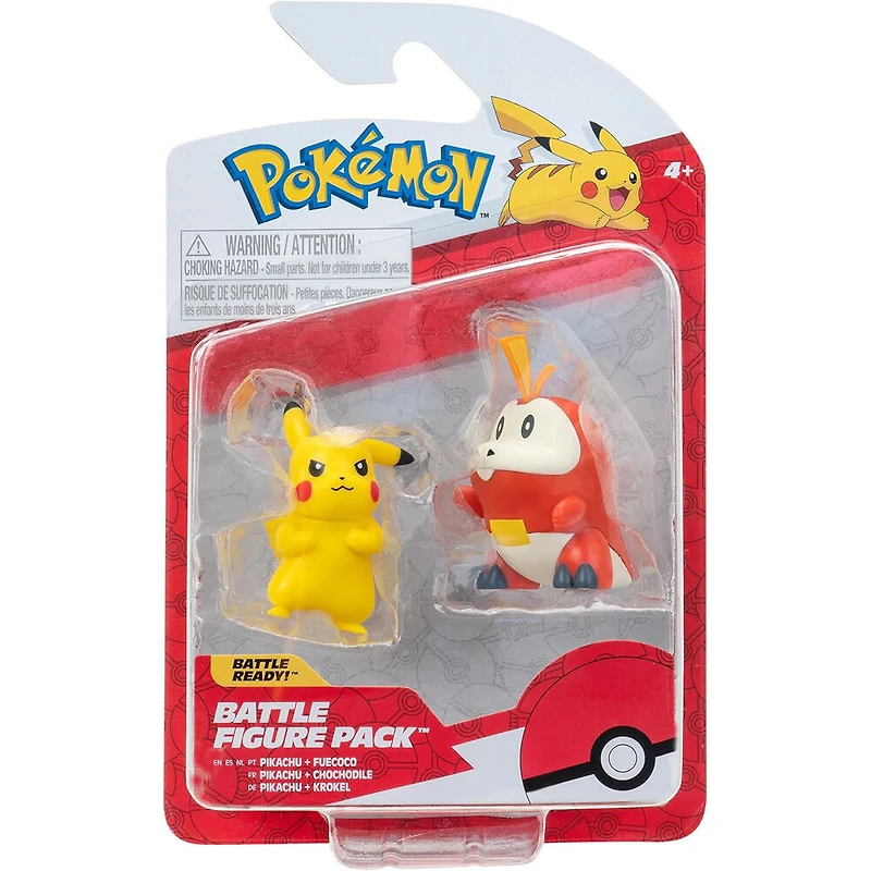Pokémon - Battle Figure 2-Pack - Pikachu & Fuecoco