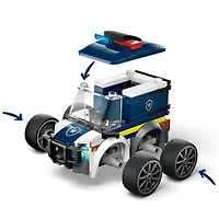 LEGO City Rides - Police Truck Building Toy for Kids, Boys, & Girls, Ages 5+ - 60481