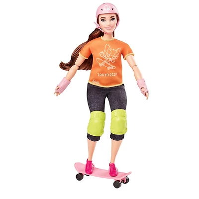 Barbie - Poupée  Planchiste des Jeux olympiques de Tokyo 2020