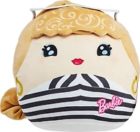 Barbie Cuutopia Plush, 10-inch Soft Pillow Doll with Chevron Swimsuit & Felt Sunglasses, Collectible Toy