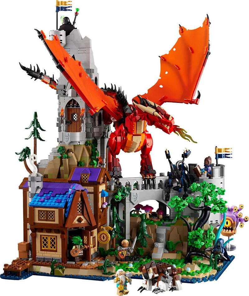 Ensemble LEGO Ideas Dungeons & Dragons : L'histoire du dragon rouge