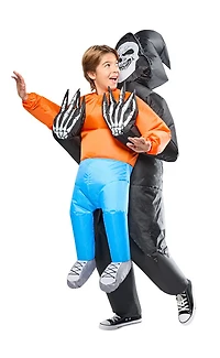 Rubies Grim Reaper Abduction Inflatable Costume for Kids, Unisex One Size