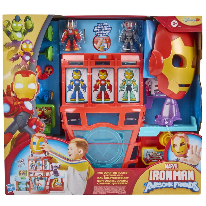 Marvel Iron Man and his Awesome Friends Iron Quarters Boys & Girls Electronic Playset