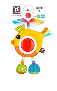 Benbat - Dazzle Friends Travel Rattles - Bird / Yellow / 0-12 Months Old
