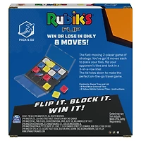 Rubik's, Flip Pack and Go Fast-Paced Problem-Solving Strategy Travel-Sized Two-Player Puzzle Board Game