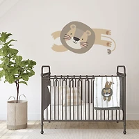 Koala Baby - Lion Taupe Sherpa Applique Blanket