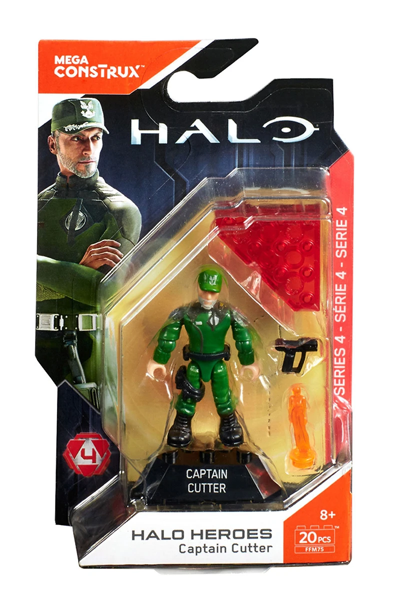 Mega Construx - Halo Heroes - Série 4 - Figurine Capitaine Cutter