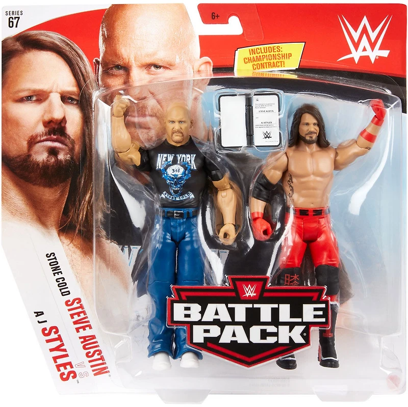 WWE Stone Cold Steve Auston vs AJ Styles Battle Pack