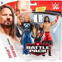 WWE Stone Cold Steve Auston vs AJ Styles Battle Pack