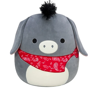Squishmallow 30,4 cm - Jason l'âne avec le bandana