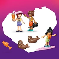 LEGO Friends La Maison sur la Plage et les Phoques - Ensemble de Construction avec 3 Minipoupées et 2 Phoques - 42699