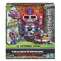 Transformers Toys Transformers: Rise of the Beasts Movie, Smash Changer Optimus Prime Action Figure, 9-inch