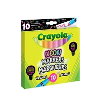 Crayola Neon Washable Markers, 10 Count