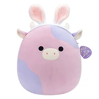 Squishmallows de 19,0 cm Pâques - Patty rose et Vache violette