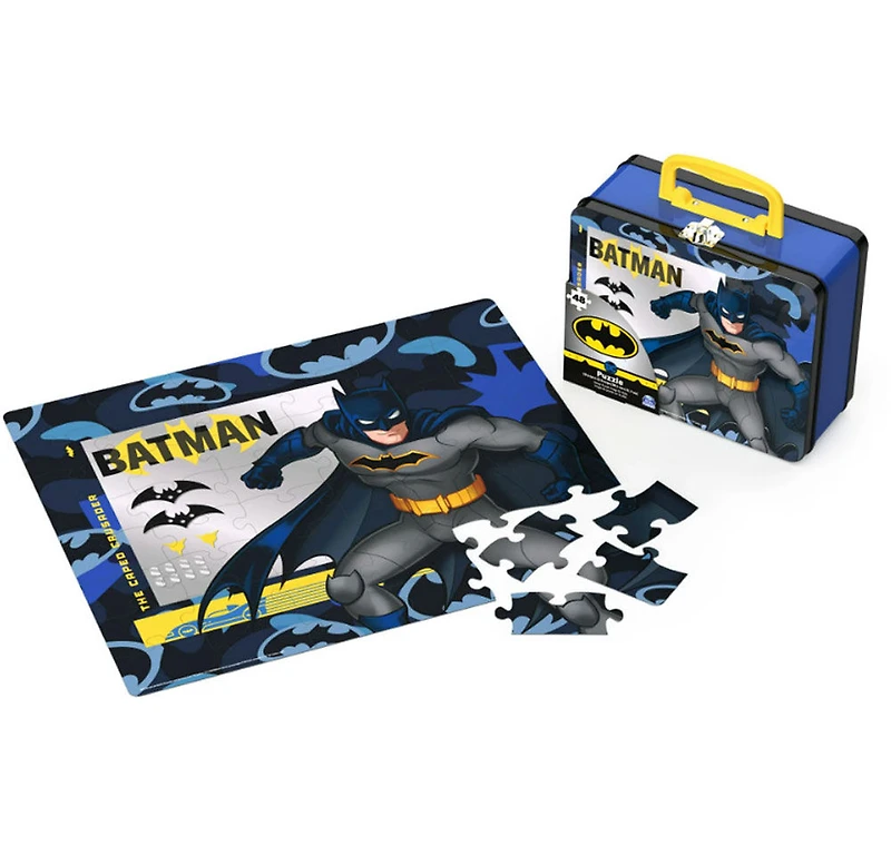 Batman 48 Piece Puzzle in Lunchbox Tin