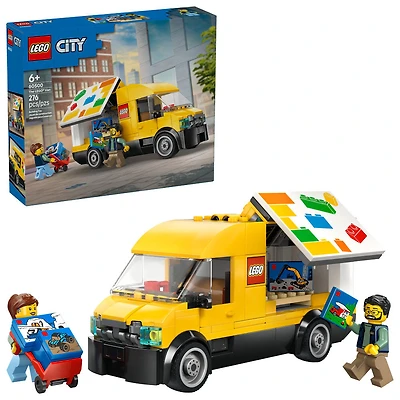 LEGO City : La fourgonnette LEGO - Ensemble de construction pour les amateurs d'ensembles de voitures - À partir de 6 ans - 2 figurines - 60500