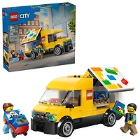LEGO City : La fourgonnette LEGO - Ensemble de construction pour les amateurs d'ensembles de voitures - À partir de 6 ans - 2 figurines - 60500