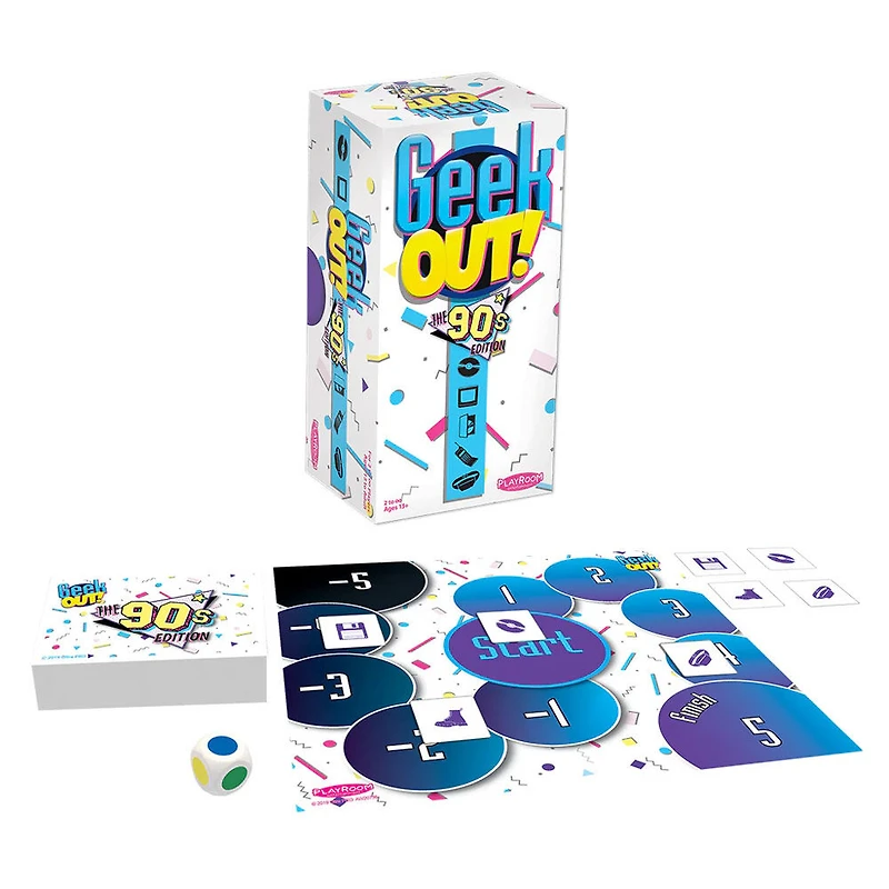 Ultra PRO Geek Out! Trivia Party Game: The 90s Edition - English Edition