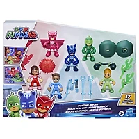 Pyjamasques, Héros de la nuit, pack de 6 figurines avec 11 accessoires