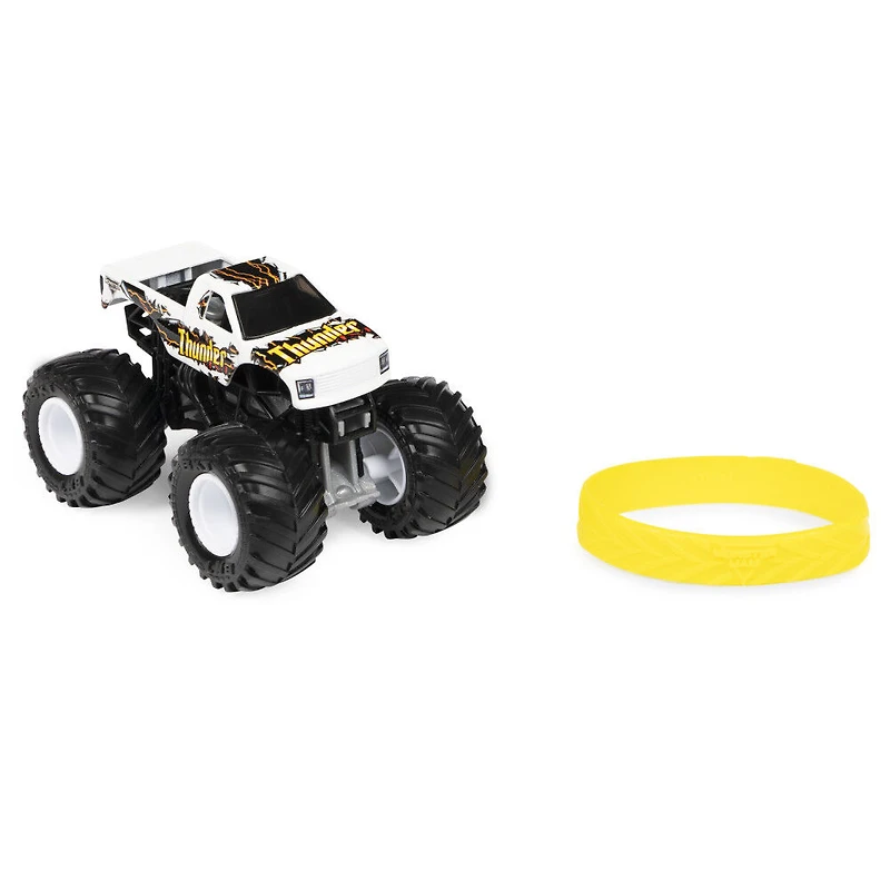 Monster Jam, Official Thunder 4x4 Monster Truck, Die-Cast Vehicle, Inverse Trucks Series, 1:64 Scale