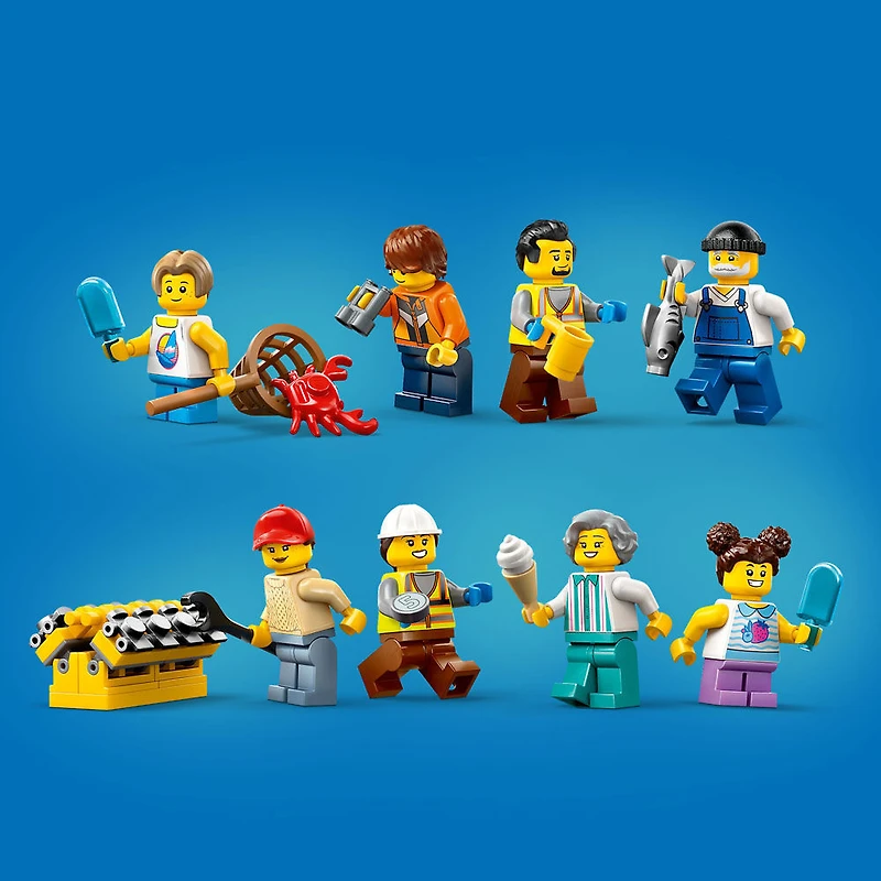LEGO City Le port maritime et le navire de marchandises Jouet 60422