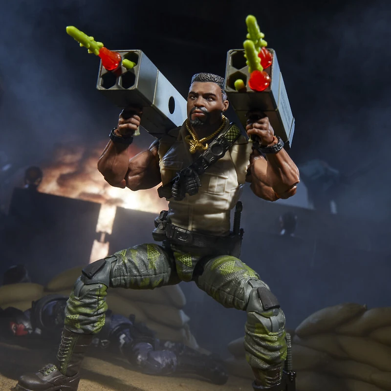 G.I. Joe Classified Series, figurine 150 Résistant avec système d'artillerie lourde portative