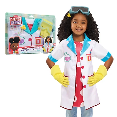 Ada Twist, Scientist Dress-Up Set, Size 4-6X, Includes Experiment Card and 5 Costume Accessories