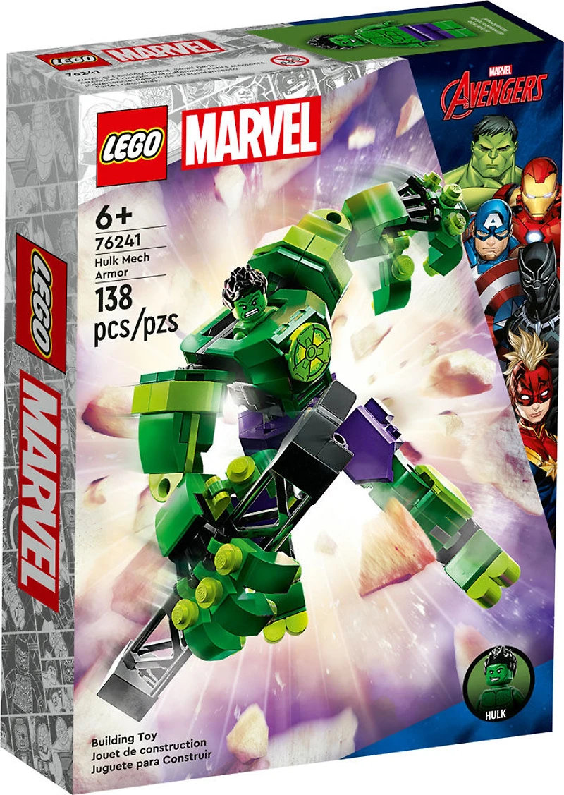LEGO Marvel L'armure robot de Hulk 76241 Ensemble de jouet de construction (138 pièces)