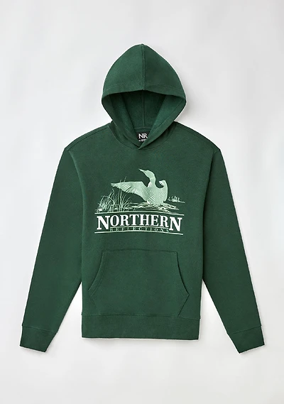 Waving Loon chandail à capuchon Northern Reflections Adulte Vert TG