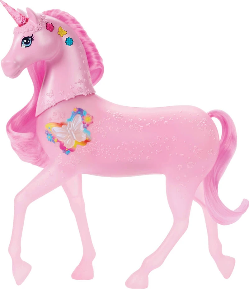 Barbie Sparkle Lights Toy Unicorn with 20 Interactive Combos of Lights, Sounds & Music