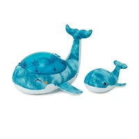 Tranquil Whale de Cloud b Ensemble Veilleuse Baleine Bleu à Effet Sous-Marin et Musique avec hochet en peluche