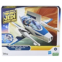 Star Wars Les Aventures des Petits Jedi Pilote Jedi Nubs, échelle 10 cm, jouets Star Wars pour enfants d'âge préscolaire