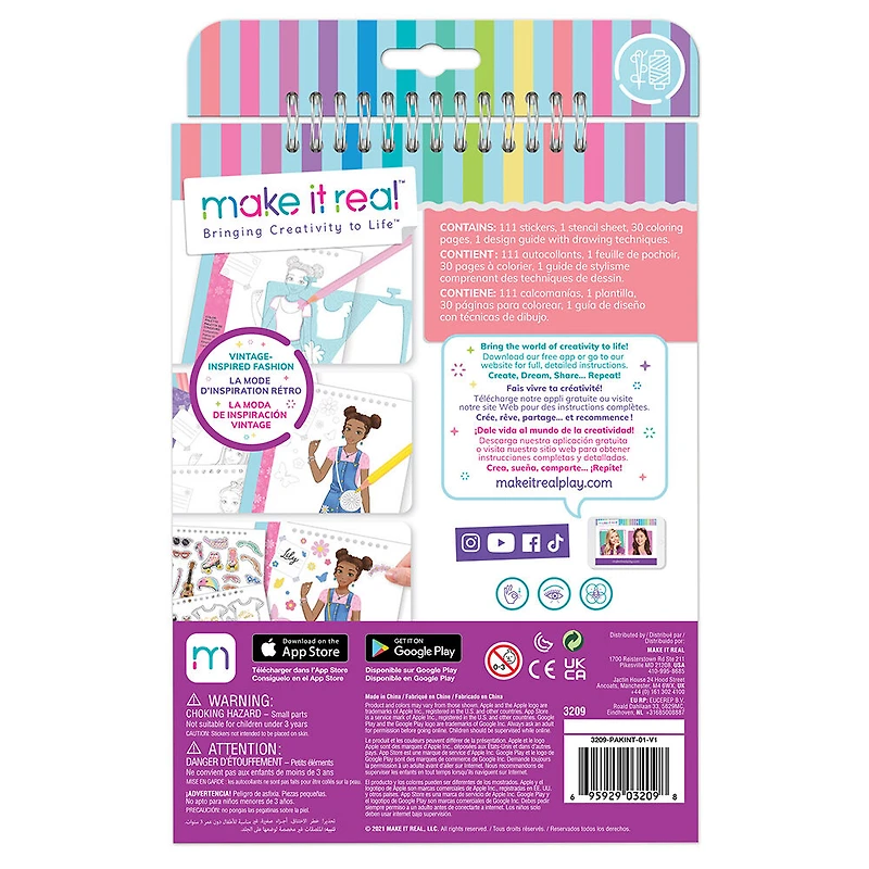 Make It Real Carnet de Croquis de Mode