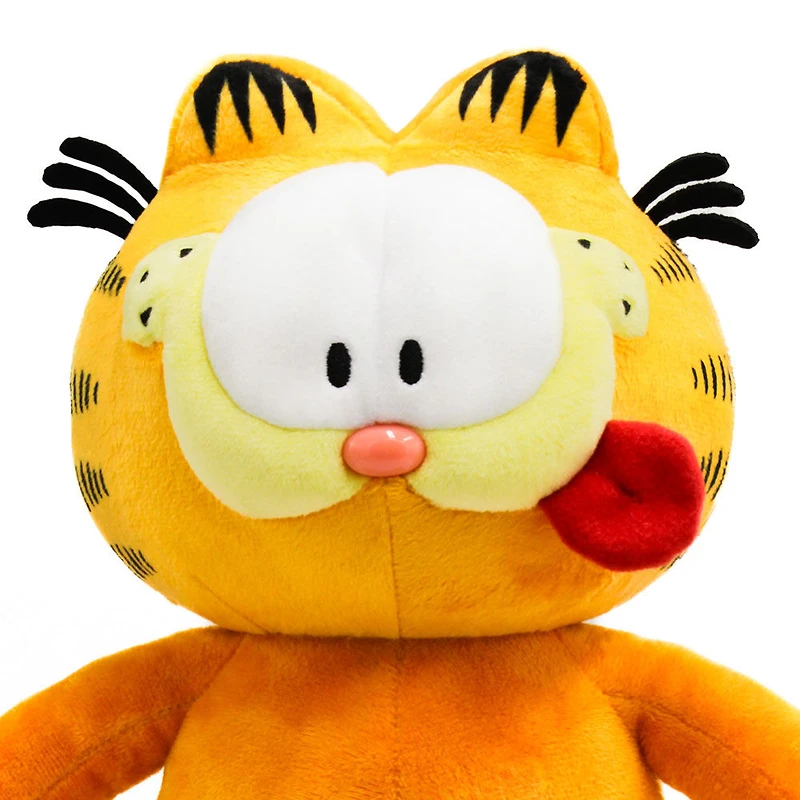 Garfield en peluche version classique- expression avec grimace - moyenne