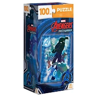 Marvel Avengers, Mech Strike, Puzzle de 100 pièces, jouets rétro, puzzles pour enfants Avengers, cadeaux Marvel, jouets super-héros, pour les enfants à partir de 4 ans