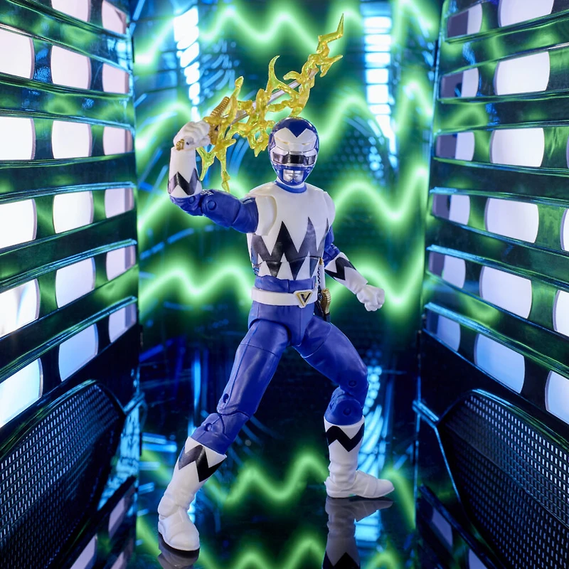 Power Rangers Lightning Collection Lost Galaxy, figurine de collection haut de gamme Ranger bleu, 15 cm