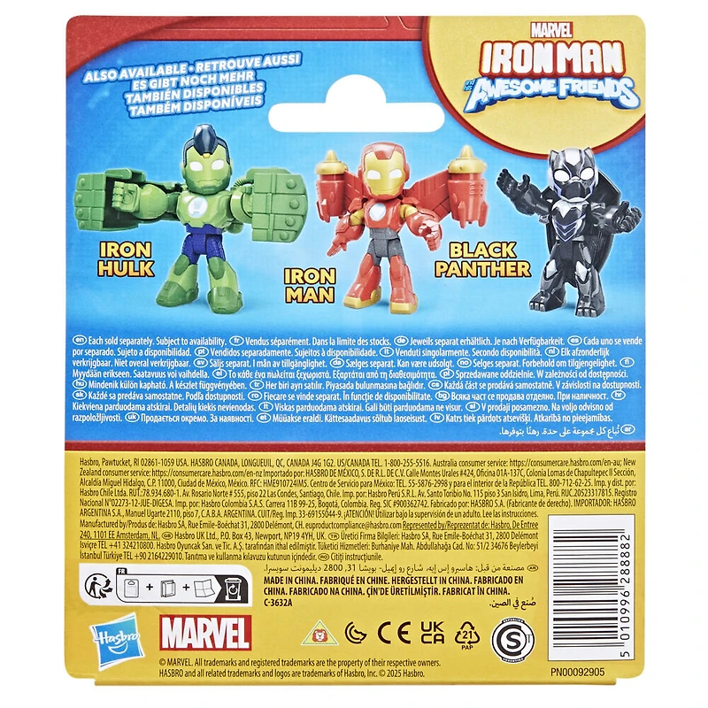 Marvel Iron Man and his Awesome Friends, figurine Iron Hulk avec accessoire