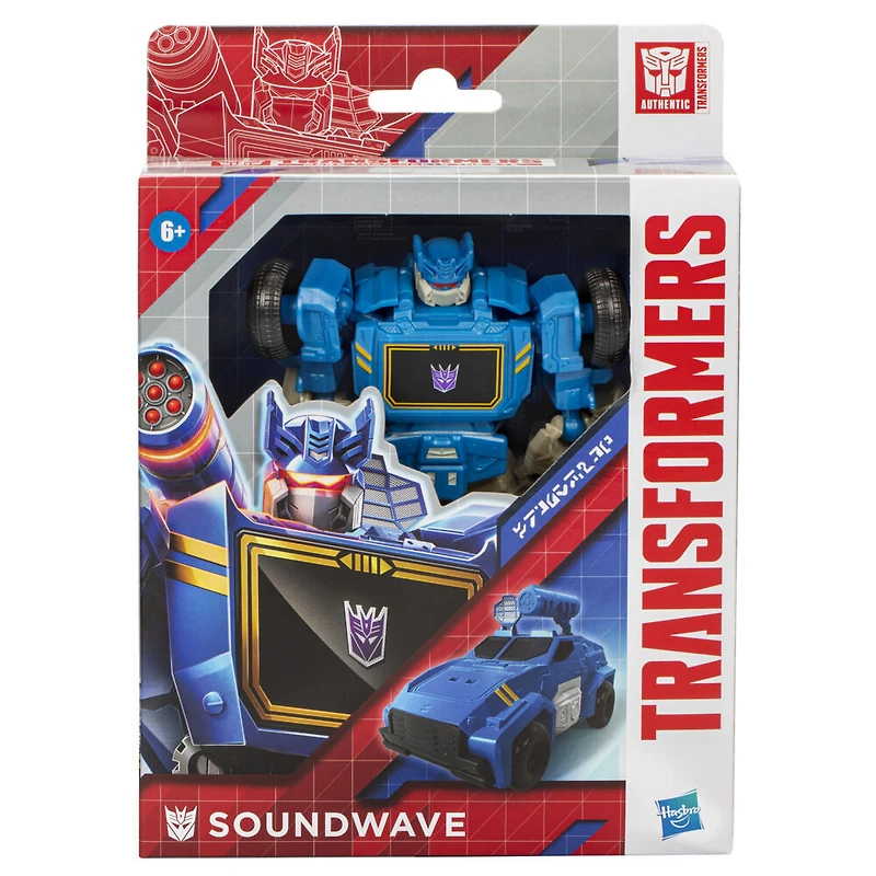 Transformers Authentics, figurine articulée Alpha Soundwave de 17,5 cm