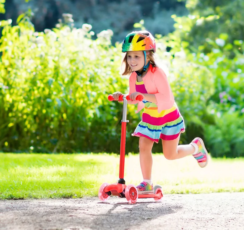 Trottinette Rugged Racer Mini Deluxe à 3 roues - Rouge