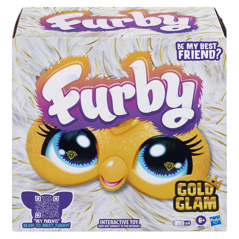 Furby Éclat doré, peluche interactive -Édition anglaise