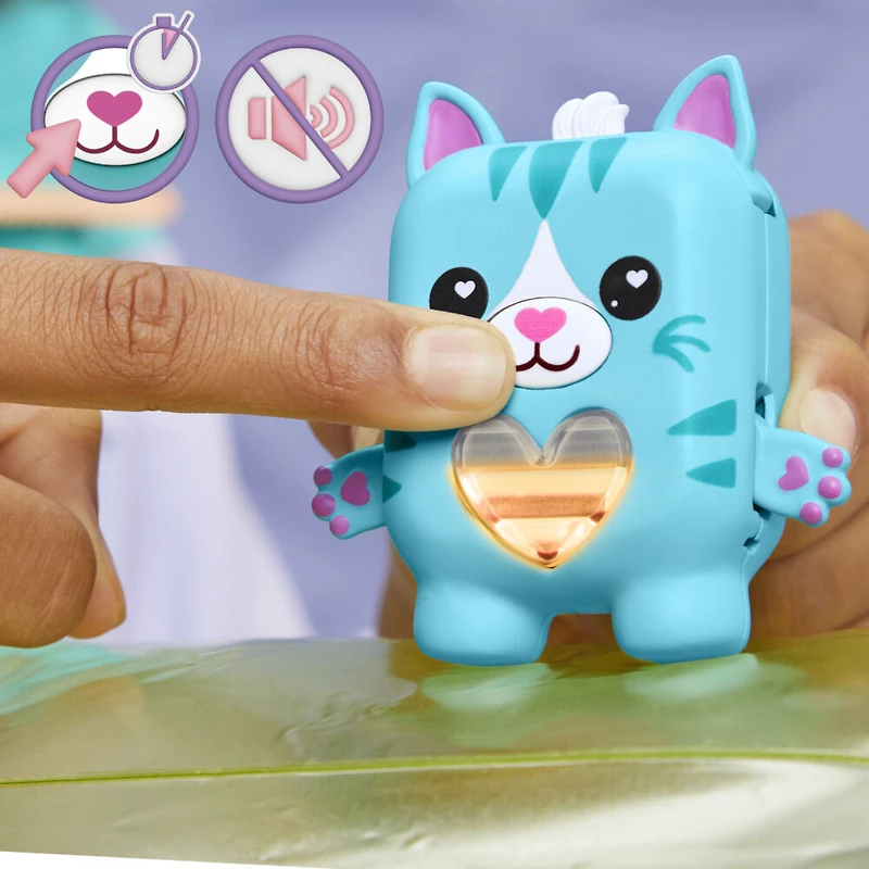 Hasbro Nano-mals Pawtricia the Blue Kitty Electronic Fidget Pet