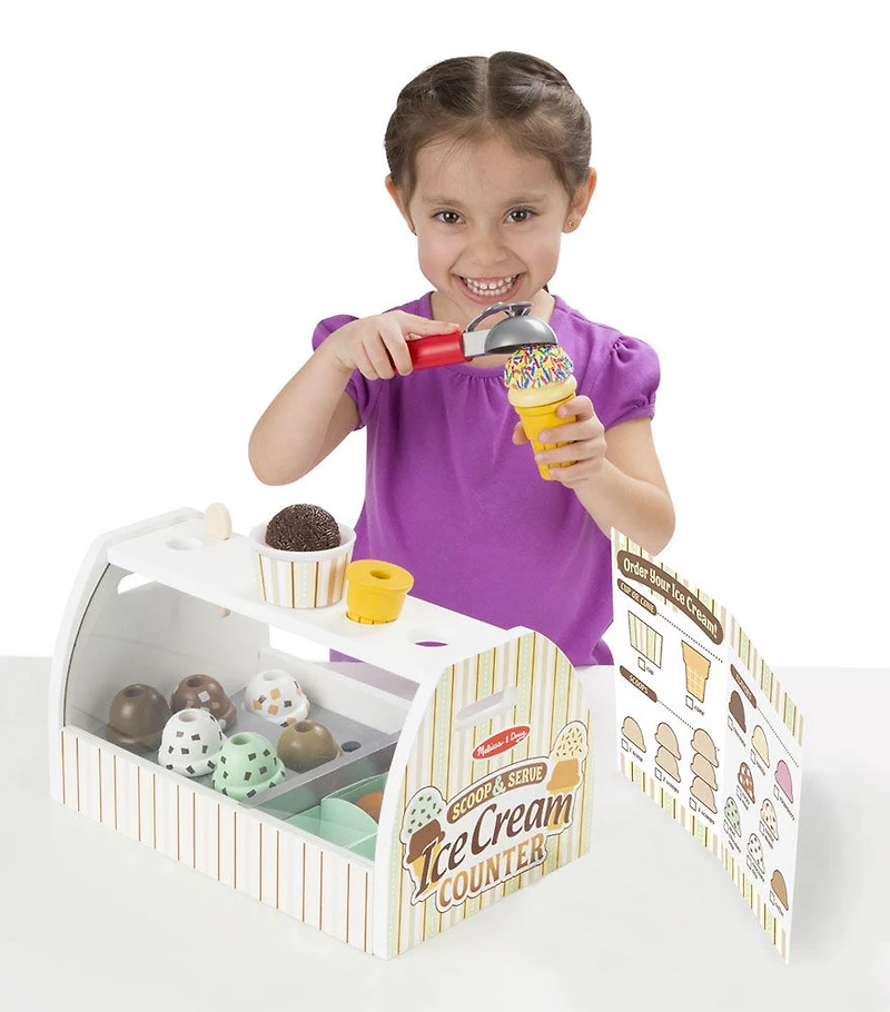 Melissa & Doug - Comptoir de crème glacée Scoop & Serve
