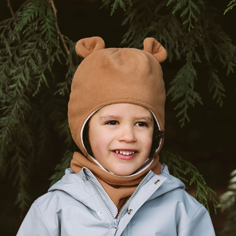 Chapeaux Animaux en Polaire pour Enfants | Ours Brun