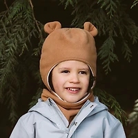 Chapeaux Animaux en Polaire pour Enfants | Ours Brun