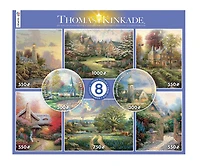 Ceaco Thomas Kinkade Collector's Edition 8-in-1 Multipack Puzzle Nature Landscapes